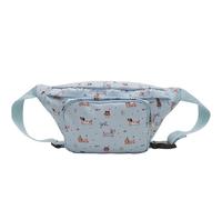 Borsa a tracolla di grande capacità con motivo bassotto in stile cartone animato giapponese, borsa da cintura casual da esterno per donne e adolescenti, per attività all'aperto, Azzurro, Bellezza di