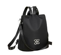 Borsa a tracolla di grande capacità: zaino con tracolla regolabile da donna, design antifurto, spazioso per viaggi e viaggi | Trasporto multiuso per snack, libri, computer porta, nero, Consulte la