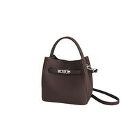 Borsa a Tracolla Donna Borse a Spalla Fashion Vintage Borsa a Mano Elegante Borsa a Secchiello con Tracolla Regolabile per Lavoro Viaggio (marrone,A)