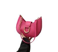 Borsa a tracolla donna mezzaluna tinta unita per viaggio elegante tracolla