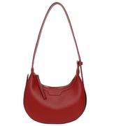 Borsa a tracolla donna PU tracolla regolabile mezza luna grande capacità