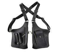 Borsa a tracolla doppia da uomo | Borsa multifunzione impermeabile con tasche multiple e cinturino regolabile per la sicurezza,Borsa a tracolla vintage | Per chiavi telefoni cellulari carte soldi