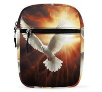 Borsa a tracolla Dove Sun Art Oxford in tessuto Oxford, mini Satchel, piccola borsa con tracolla regolabile per uomo e donna