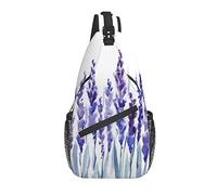 Borsa a tracolla Fiore di lavanda Viola Escursionismo Zainetto Zaino a spalla a tracolla Zaino da viaggio per uomo Donna
