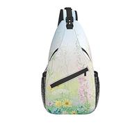 Borsa a tracolla Fiore di primavera Dente di leone Zaino da escursionismo colorato Zaino a spalla a tracolla Zaino da viaggio per uomo Donna