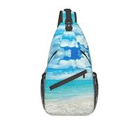 Borsa A Tracolla Fragola Con Personaggio Dei Cartoni Animati Di Acqua Di Mare Scenica, Borsa A Tracolla Sul Petto Con Imbracatura Da Uomo E Da Donna, Utilizzata Per Il Tempo Libero E I Viaggi