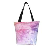 Borsa a tracolla funzionale con stampa colorata in marmo rosa pastello blu viola borse a tracolla comode borse da corsa alla moda gite di viaggio