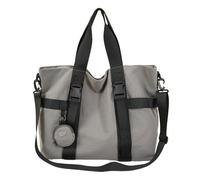 Borsa a tracolla funzionale con tasche organizzative Pratica costruzione in nylon Design ergonomico per donne e uomini Borsa a tracolla di grande capacità, grigio