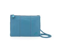 GABS Borsa Pochette Beyoncé Logo Basic Taglia M in Pelle con Tracolla Regolabile Piatta Blu Laguna
