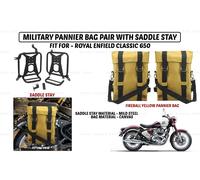 Borsa a tracolla gialla Fireball "con sella stay fit per Royal Enfield Classi...