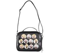 Borsa a tracolla giapponese Kawaii Ita con pannello trasparente per display, borsa a tracolla per cosplay da donna, borsa messenger impermeabile multi-tasca ispirata a Lolita