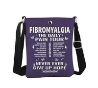 Borsa a tracolla giornaliera per la fibromialgia per il dolore cronico sopravvissuto alla fibromialgia Regalo per malattie croniche, Fibromialgia Cb Eu, 5.91 Inches ×8.27 Inches