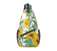 Borsa a tracolla girasole, borsa a tracolla zaino a tracolla, borse a tracolla leggere zaini per uomo donna petto a tracolla