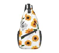 Borsa a tracolla girasole, borsa a tracolla zaino a tracolla, borse a tracolla leggere zaini per uomo donna petto a tracolla