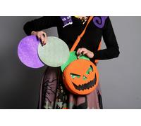 Borsa A Tracolla Goth Punk Jack-O'-Lantern Di Zucca A Mezzanotte