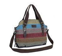 Borsa a tracolla grande capacità Borsa grande a mano Borsa a tracolla a tracolla moda a mano in tela multicolore