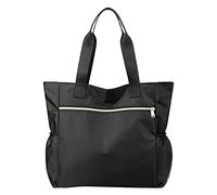 Borsa a tracolla grande in nylon leggero con grafica e borsa da lavoro da viaggio, BK1, Taglia unica