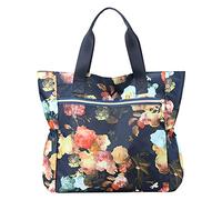 Borsa a tracolla grande in nylon leggero con grafica e borsa da lavoro da viaggio, I, Taglia unica