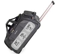 Borsa a tracolla grande leggera con ruote - Borsa con ruote di Pierre Cardin | Ruote da skate resistenti allo stress | Trolley Borsa da viaggio con ruote CL769, Grigio, Grigio medio 26"