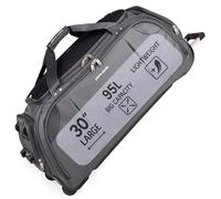 Borsa a tracolla grande leggera con ruote - Borsa con ruote di Pierre Cardin | Ruote da skate resistenti allo stress | Trolley Borsa da viaggio con ruote CL769, Grigio, Large Grigio 26"
