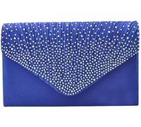 Borsa a tracolla Hanbag Pochette Festa Nuziale Banchetto Notte Elegante Imitazione Diamante per le Donne Un tamaño Royal Blue, Blu reale, Taglia unica