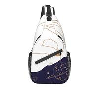 Borsa a tracolla Hand Planet Magic Boho Tarot Hiking Daypack Crossbody Shoulder Backpack Travel Chest Pack for Men Women