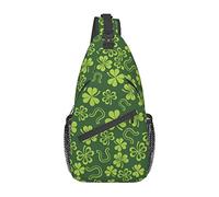 Borsa a tracolla Happy St. Patrick's Day, borsa a tracolla casual a tracolla da escursionismo Daypack zaino a tracolla a tracolla zaino da viaggio per uomo donna