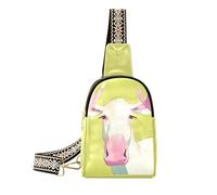 Borsa a tracolla impermeabile alla moda con alce color pastello alla moda borsa per pannolini per escursioni, colore pastello alce unico, 1 taglia, Colore pastello alce unico, 1 size