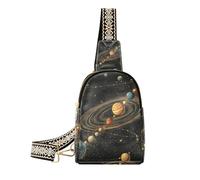 Borsa a tracolla impermeabile alla moda delle donne del pianeta dello spazio per il pacchetto di giorno, Pianeta spaziale, 1 size