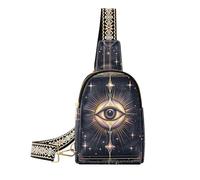 Borsa a tracolla impermeabile alla moda Eye Tarot robusta borsa a tracolla per pacchetto giorno, occhio, tarocchi, 1 taglia, Occhio, Tarocchi, 1 size