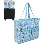 Borsa a tracolla impermeabile con cerniera liscia e multi-tasca di grande | Borse per maglieria e borse per filati per ago mestiere righello strumento uncinetto donne principianti casa viaggio