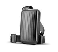 Borsa a tracolla in carbonio forgiato. Modello: PHONE BAG | Accesso rapido a telefono e documenti. Portafoglio RFID integrato. Tutto sempre organizzato.
