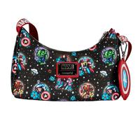 Borsa a tracolla in ecopelle con tatuaggio floreale Marvel Comics Avengers (27x1