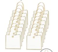 Borsa a tracolla in lino, borsa a tracolla vuota, borsa da shopping riutilizzabile alla moda e multifunzionale, borsa regalo per conferenze, puoi personalizzarla con il tuo design, minimalista ed eleg