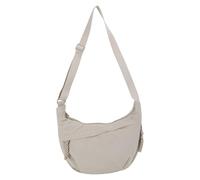 Borsa a tracolla in nylon - con cerniera Hobo borsa a tracolla con tracolla regolabile casual leggera borsa a tracolla per donne palestra shopping spiaggia viaggi, Oro, 320x110x210mm