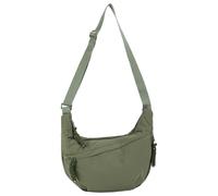 Borsa a tracolla in nylon - con cerniera Hobo borsa a tracolla con tracolla regolabile casual leggera borsa a tracolla per donne palestra shopping spiaggia viaggi, Verde militare, 320x110x210mm