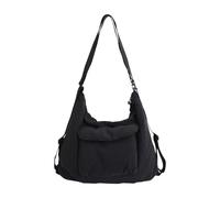 Borsa a tracolla in nylon con chiusura con cerniera, tracolla con tasca esterna che protegge oggetti valore durante trasporto Spalla convertibile