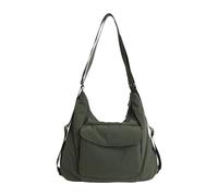 Borsa a tracolla in nylon con chiusura con cerniera, tracolla con tasca esterna che protegge oggetti valore durante trasporto Spalla convertibile