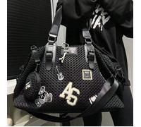 Borsa a tracolla in nylon con grande capacità, con tracolla rimovibile, borsa a rete, borsa diagonale intrecciata personalizzata e alla moda, adatta per viaggi e tempo libero. È il regalo perfetto per