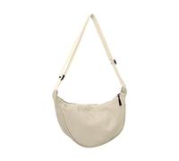 Borsa a tracolla in nylon, per uomo e donna, con cinturino regolabile, tinta unita, borsa a tracolla, da uomo, colore nero, grande, beige., taglia unica