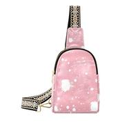 Borsa a tracolla in pelle a pois irregolari bianchi alla moda borsa impermeabile per pannolini per escursioni, Punti irregolari bianchi, 1 size