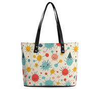 Borsa a tracolla in pelle con corvo vittoriano, da donna, con manico superiore, casual, da lavoro, da viaggio, Motivo carino, 29*34*14cm, Motivo carino