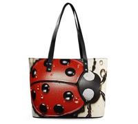 Borsa a tracolla in pelle con corvo vittoriano, da donna, con manico superiore, casual, da lavoro, da viaggio, Bella coccinella, 29*34*14cm