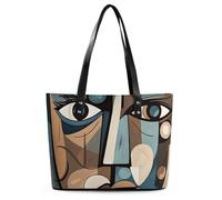 Borsa a tracolla in pelle con disegno di donna sorridente, borsa a tracolla alla moda da donna, per tutti i giorni e per i viaggi