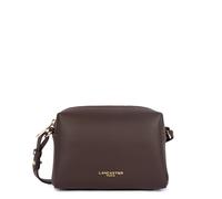 Borsa a tracolla in pelle con zip, DONNA CUBE Marrone TU