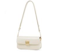 Borsa a tracolla in pelle crosta LA FESTIN - Borsa a tracolla vintage con tracolla regolabile e tasche interne, disponibile in avorio.