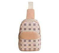 Borsa a tracolla in pelle da donna, Borse a tracolla in pelle da donna | Fionda Due tasche con cerniera per lo shopping scolastico quotidiano