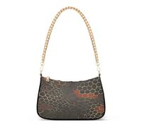 Borsa a tracolla in pelle di serpente con struttura in oro rosso e oro alla moda borsa a tracolla per le donne per il viaggio