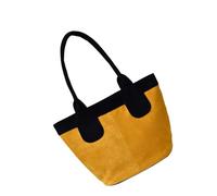 Borsa a tracolla in pelle morbida da donna alla moda borsa invernale casual borsa leggera a tracolla da viaggio borse in velluto morbido per le donne, Giallo, One Size
