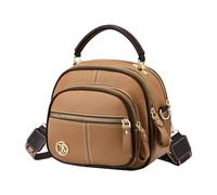 Borsa a tracolla in pelle multifunzionale - Borsa a tracolla in vera pelle borsa da donna versatile | Borsa a tracolla alla moda da donna quando si viaggia | Scomparto multifunzionale, grande tasca